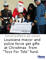 The mayor and several members of the Mandeville, Louisiana police force have been getting $100 to $500 Wal-Mart gift cards every Christmas, paid for from the ''Toys For Tots'' fund.